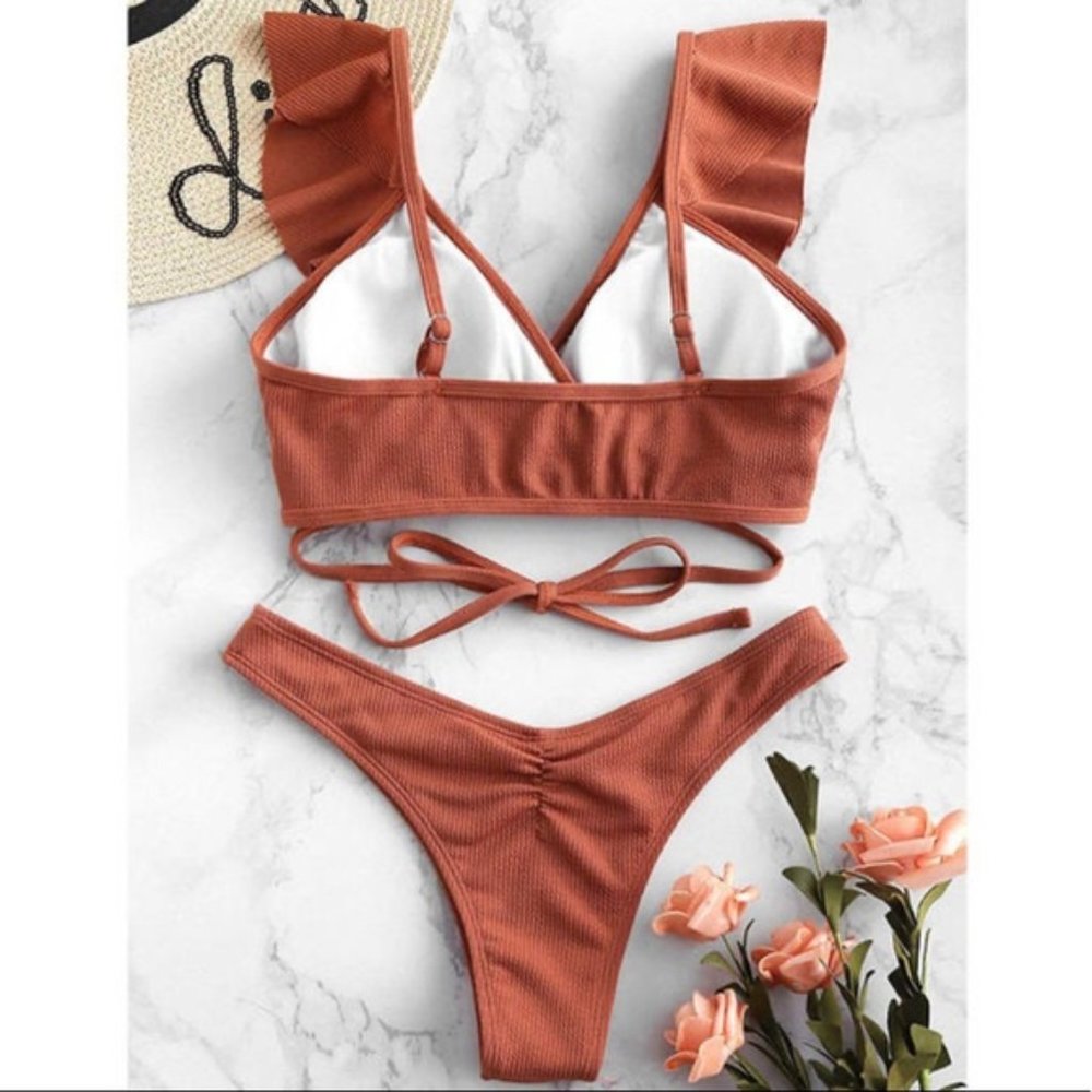 NWT Made with Love Ruffled Bikini - Picture 4 of 4